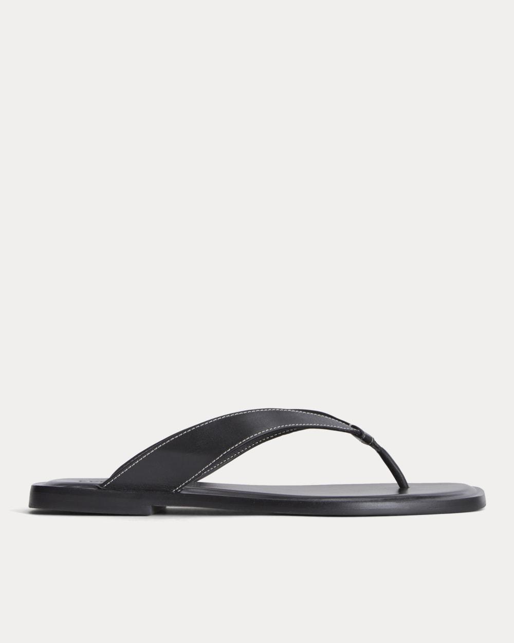 The Leather Flip Flop |  Black by EVERLANE