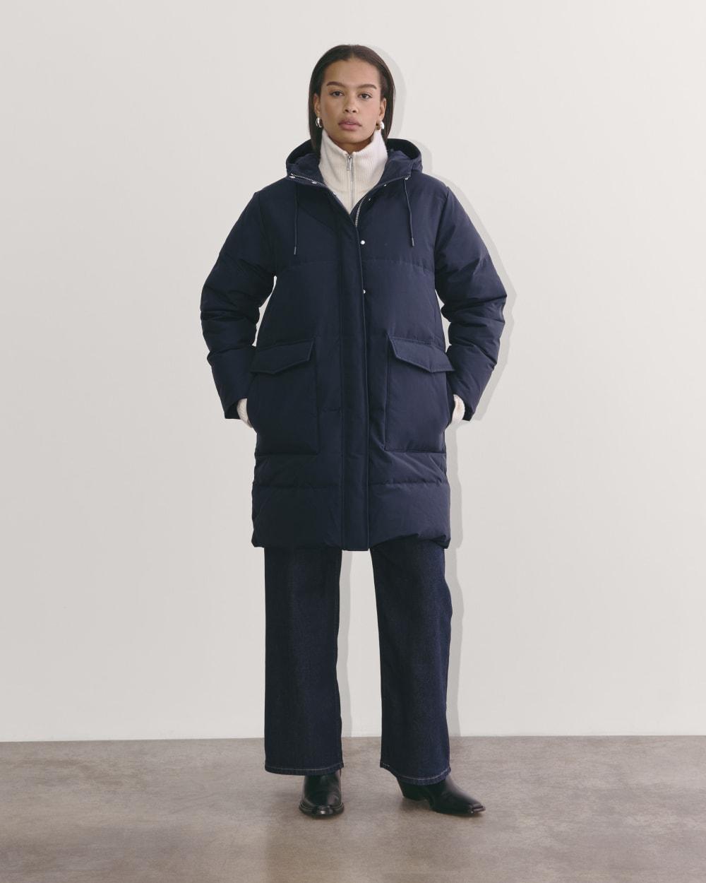 The Long Puffer | Navy by EVERLANE