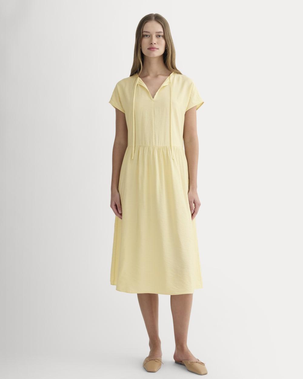 The Midi Dress in SoftLuxe | Banana Crepe by EVERLANE