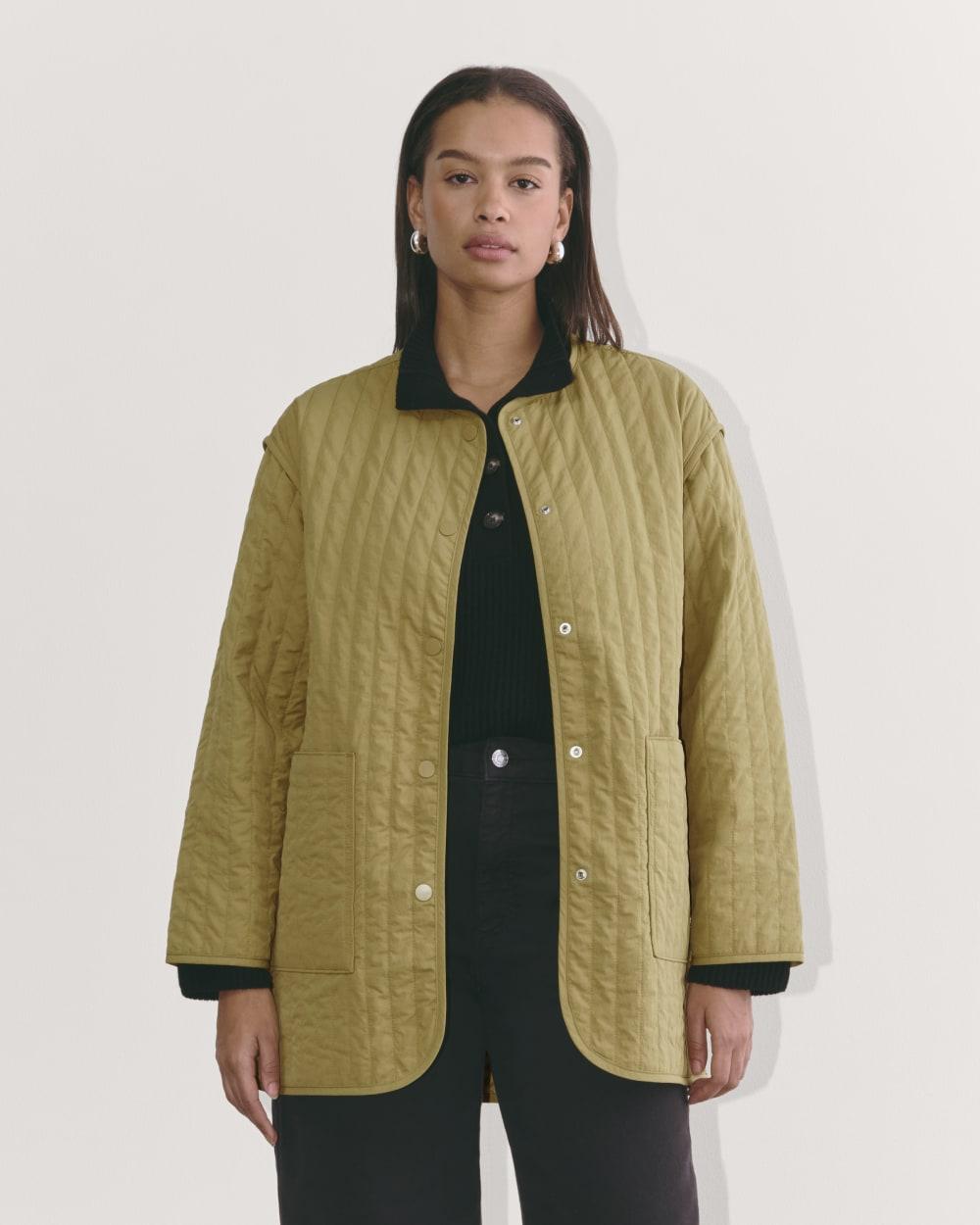 The Midi Quilted Liner | Fennel Seed by EVERLANE