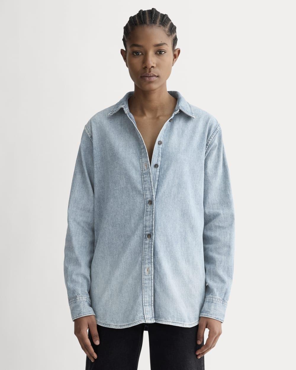 The Must-Have Shirt in Denim | Light Indigo by EVERLANE