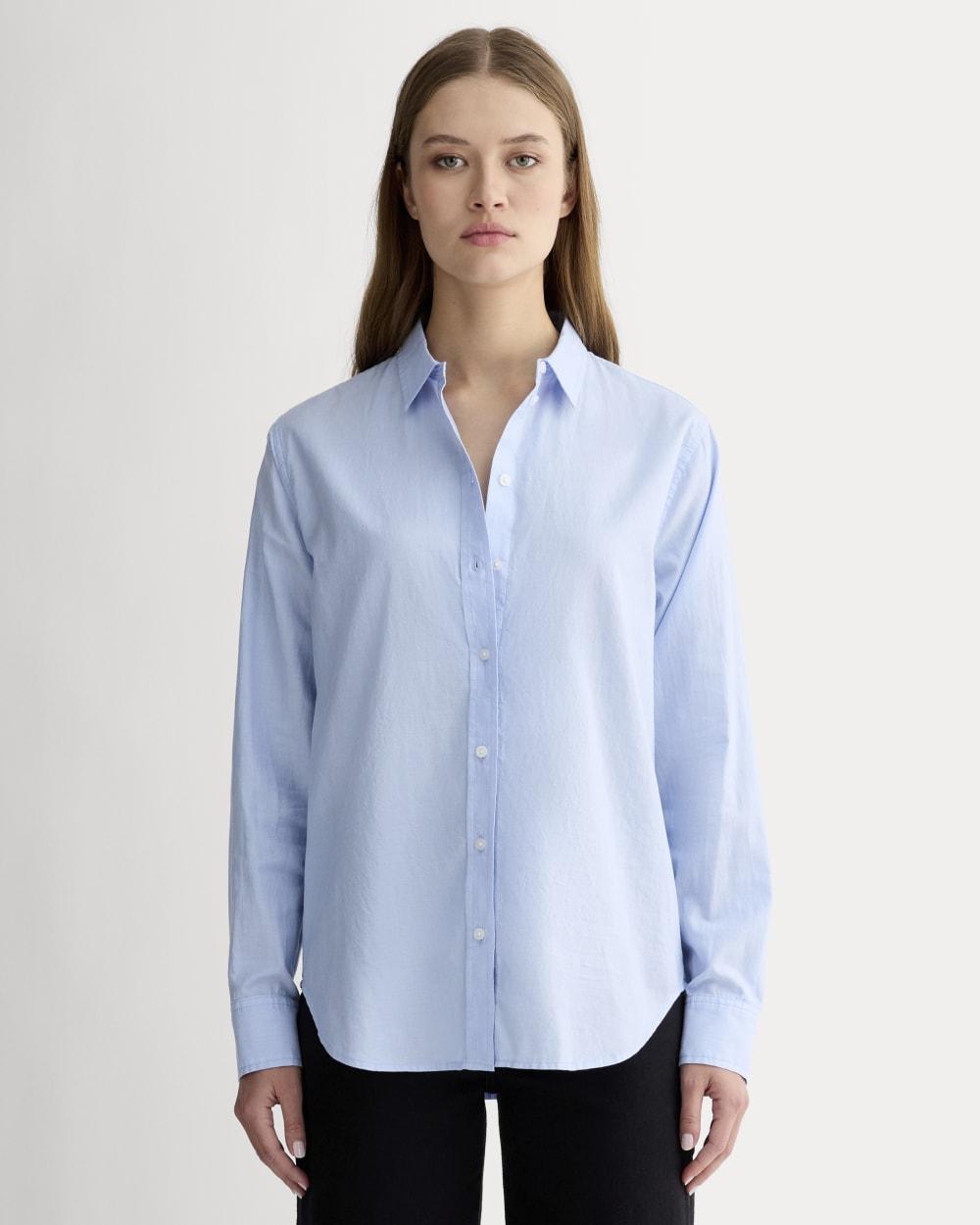 The Must-Have Shirt in Silky Cotton | Pale Blue by EVERLANE