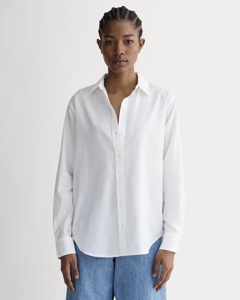 The Must-Have Shirt in Silky Cotton | White by EVERLANE