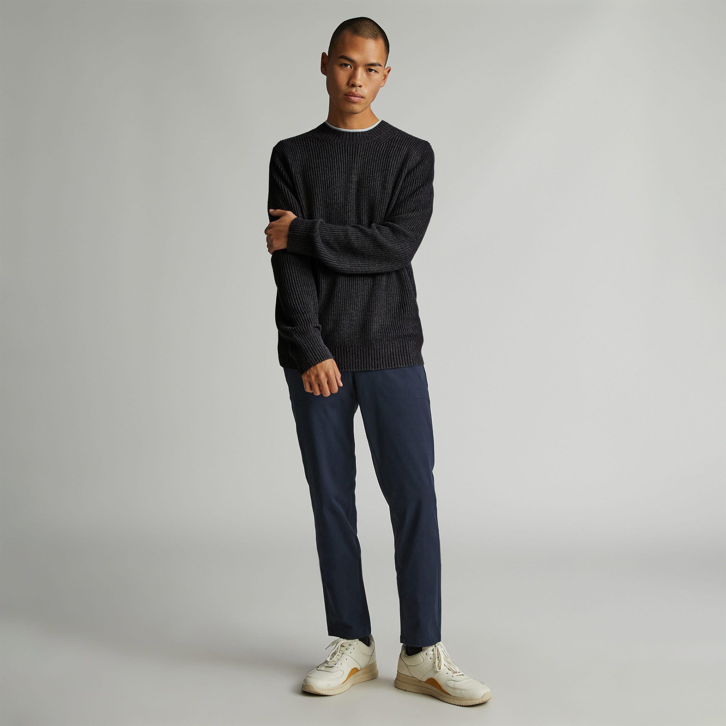 The No-Sweat Ribbed Crew by EVERLANE