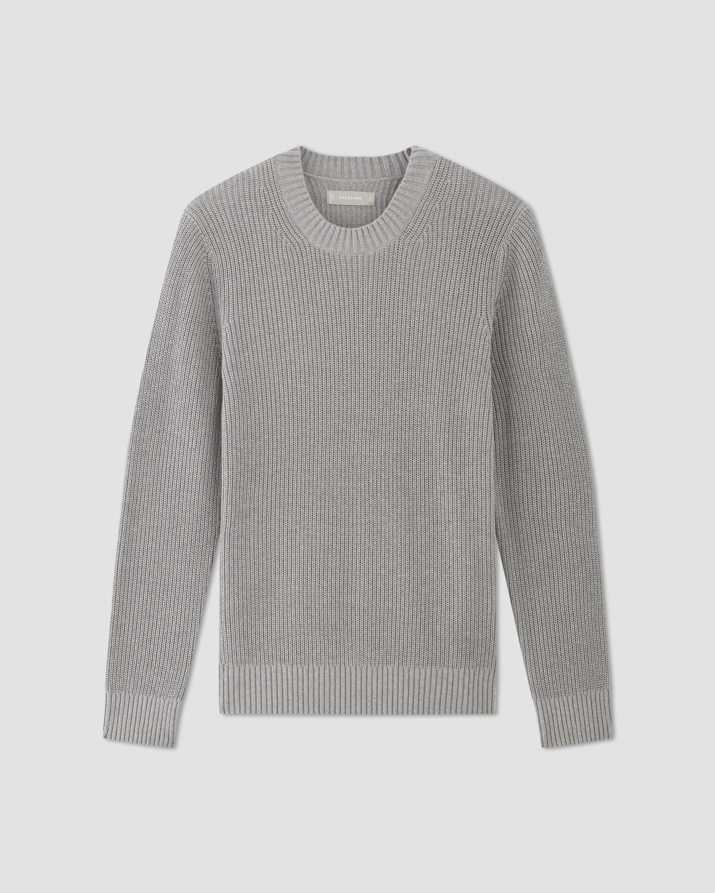 The No-Sweat Ribbed Crew by EVERLANE