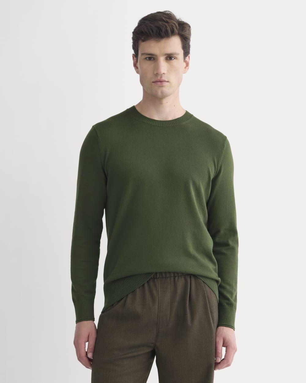 The No-Sweat Sweater | Uniform | Dark Forest by EVERLANE