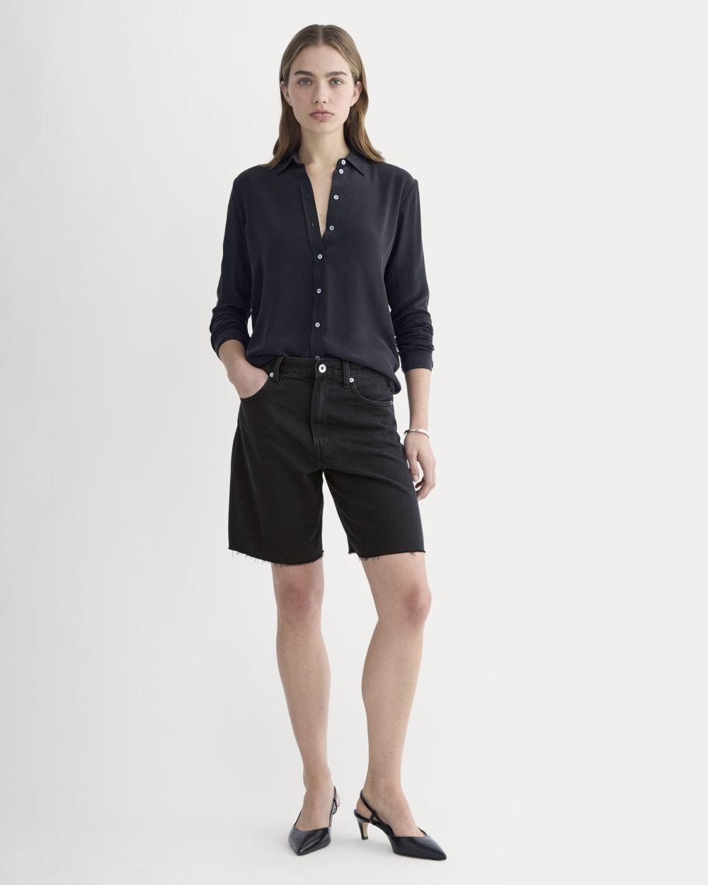 The OG Baggy Jean Short | Washed Black by EVERLANE