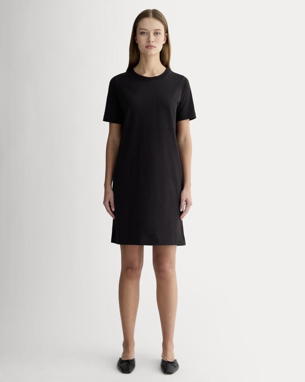 The Organic Cotton Weekend Tee Dress | Black by EVERLANE
