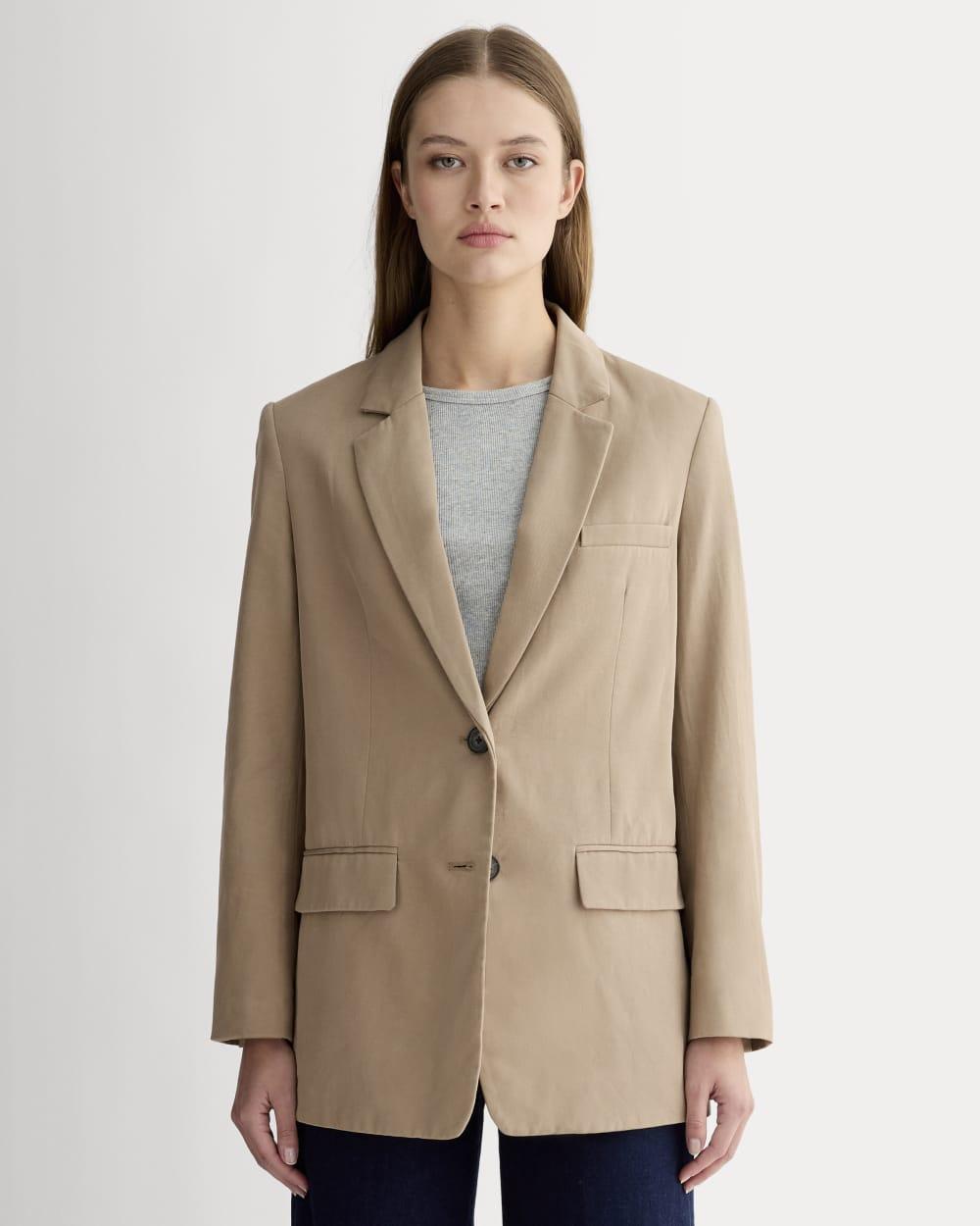 The Oversized Blazer in Buttersmooth | Ash Brown by EVERLANE