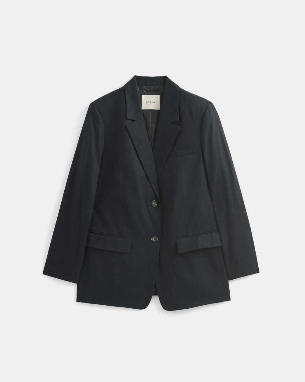 The Oversized Blazer in Buttersmooth | Navy by EVERLANE