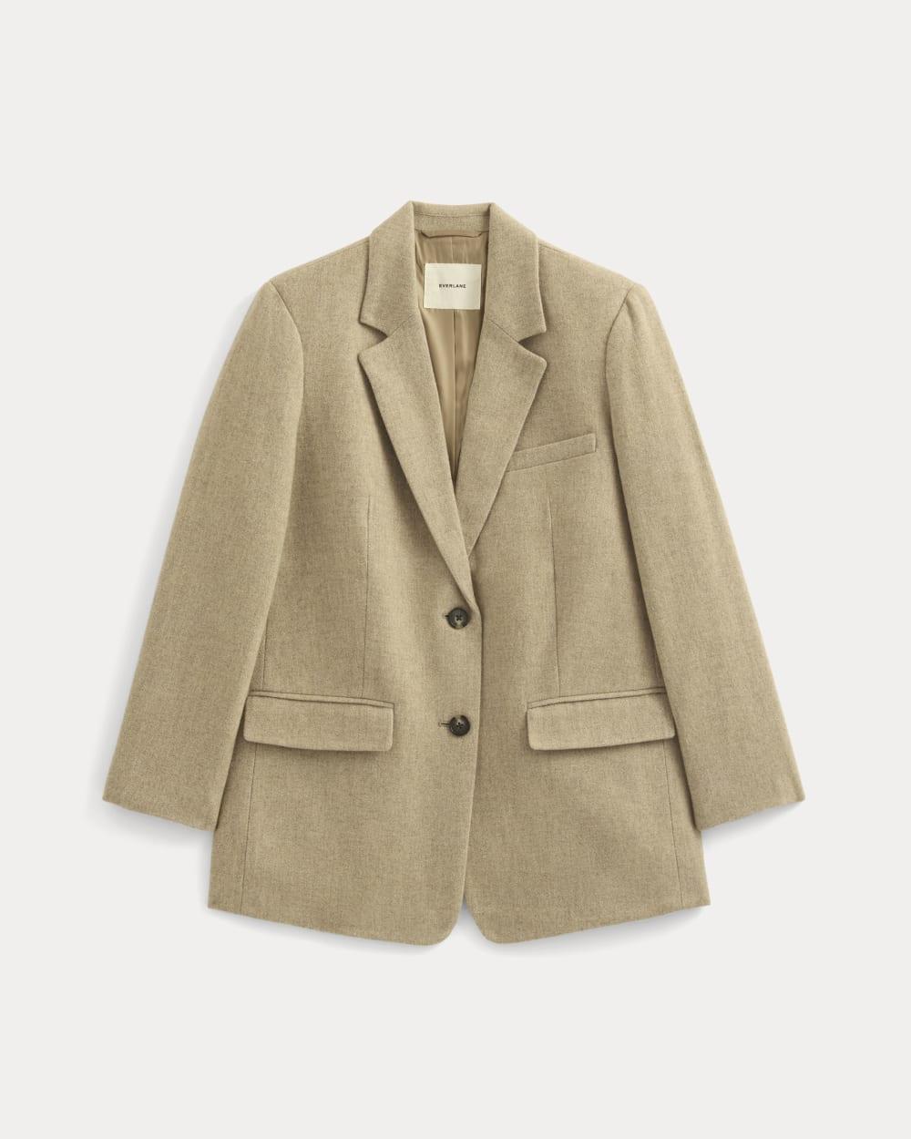 The Oversized Blazer in Wool | Taupe Herringbone by EVERLANE