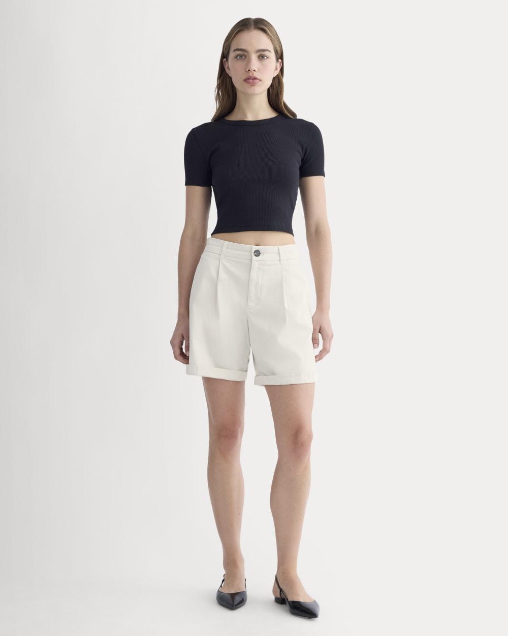 The Pleated Chino Short | Birch by EVERLANE