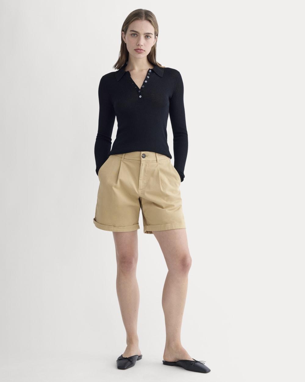 The Pleated Chino Short | Classic Khaki by EVERLANE