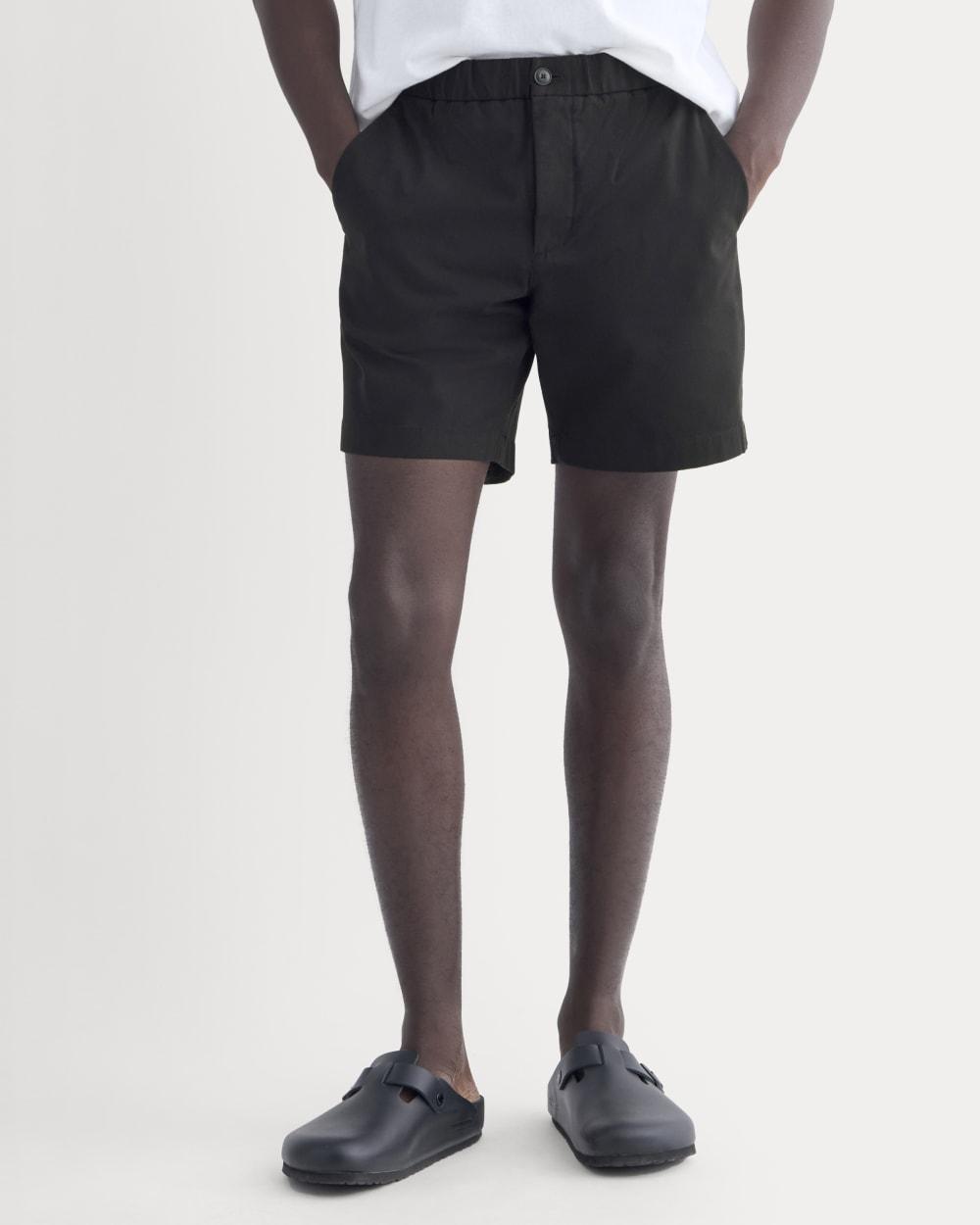 The Pull-On Performance Chino Short | Black by EVERLANE