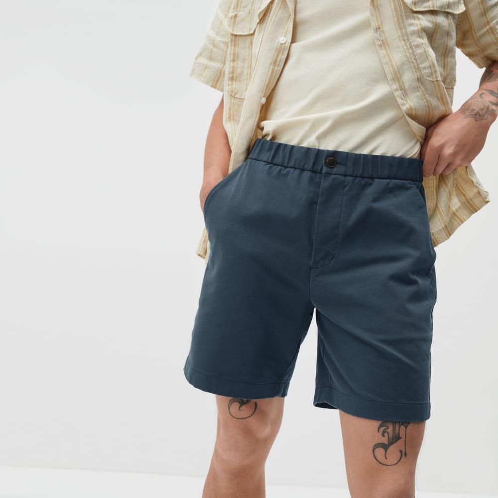 The Pull-On Performance Chino Short | Kingfisher Blue by EVERLANE