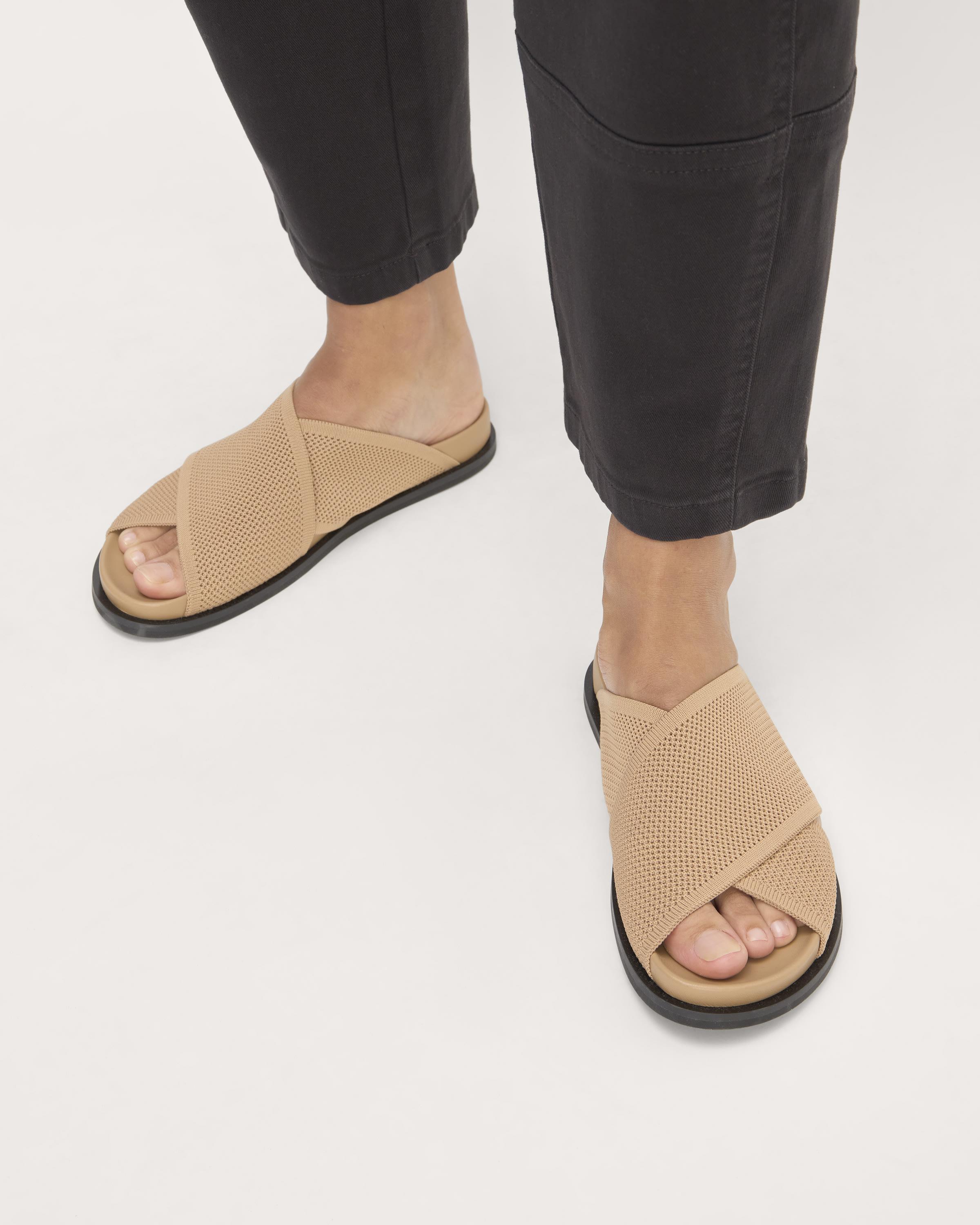 The ReKnit Form Crossover Sandal by EVERLANE