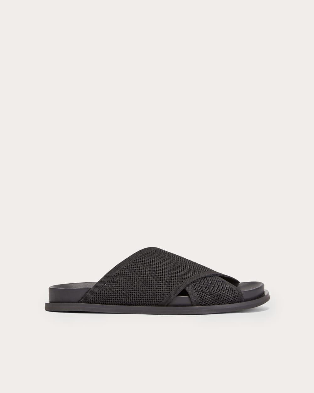 The ReKnit Form Crossover Sandal | Black by EVERLANE