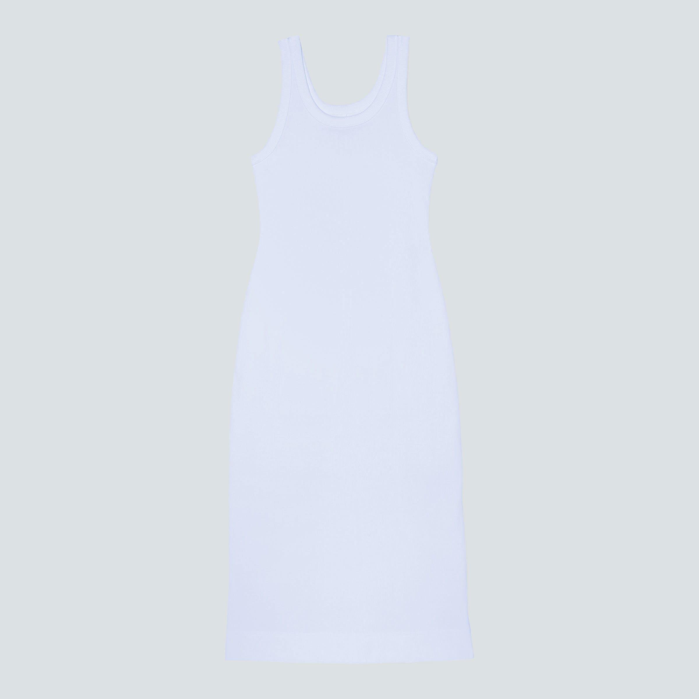 The Ribbed Tank Dress by EVERLANE