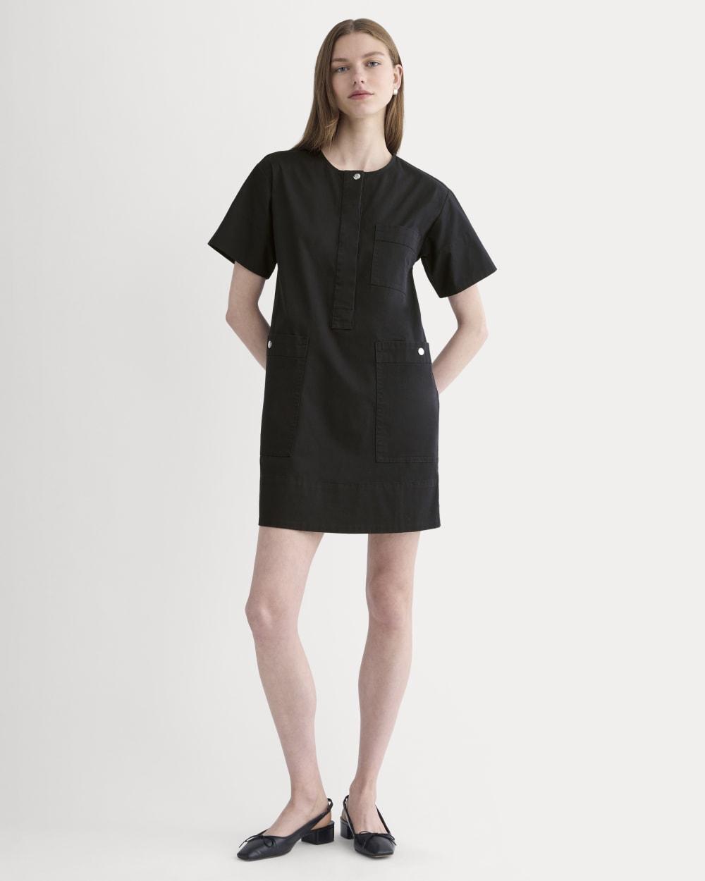 The Safari Mini Dress | Black by EVERLANE