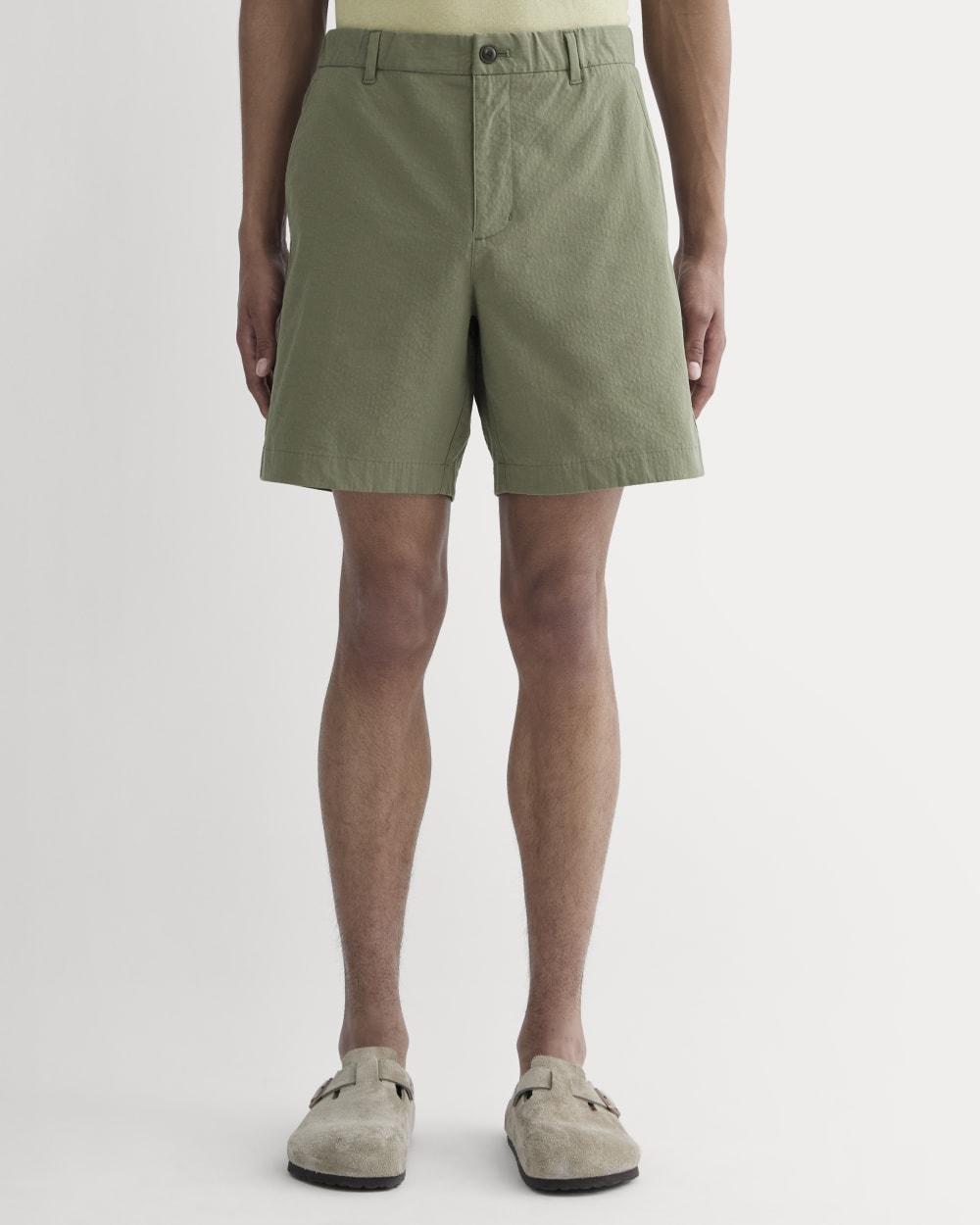 The Seersucker Short | Lichen Green by EVERLANE