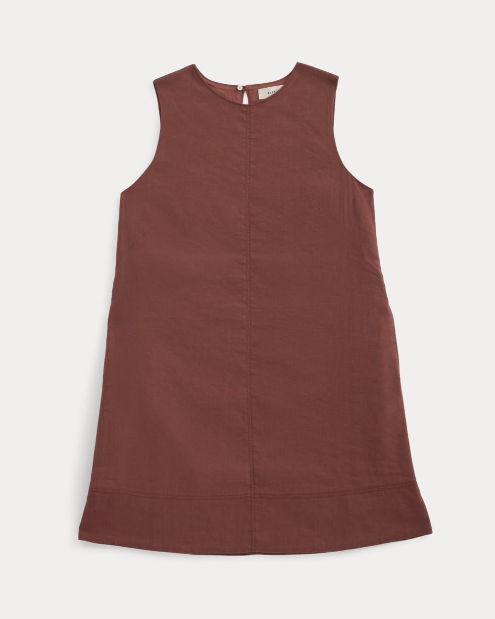 The Shift Dress in Stretch Linen | Henna Red by EVERLANE