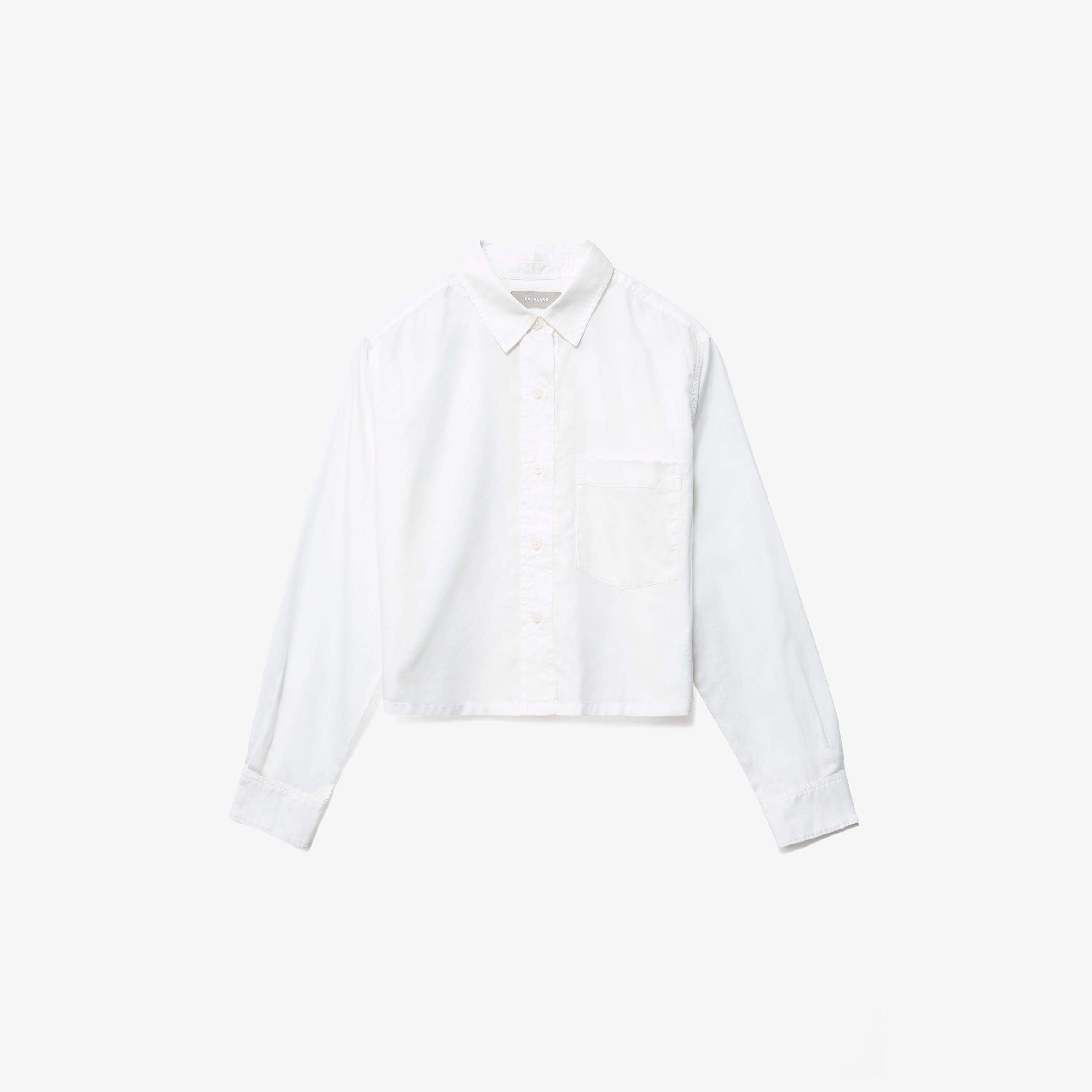 The Silky Cotton Way-Short Shirt by EVERLANE