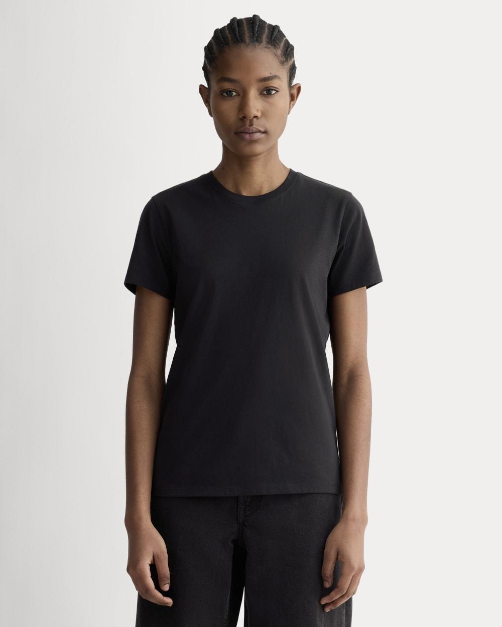 The Slim Crew in Essential Cotton | Black by EVERLANE