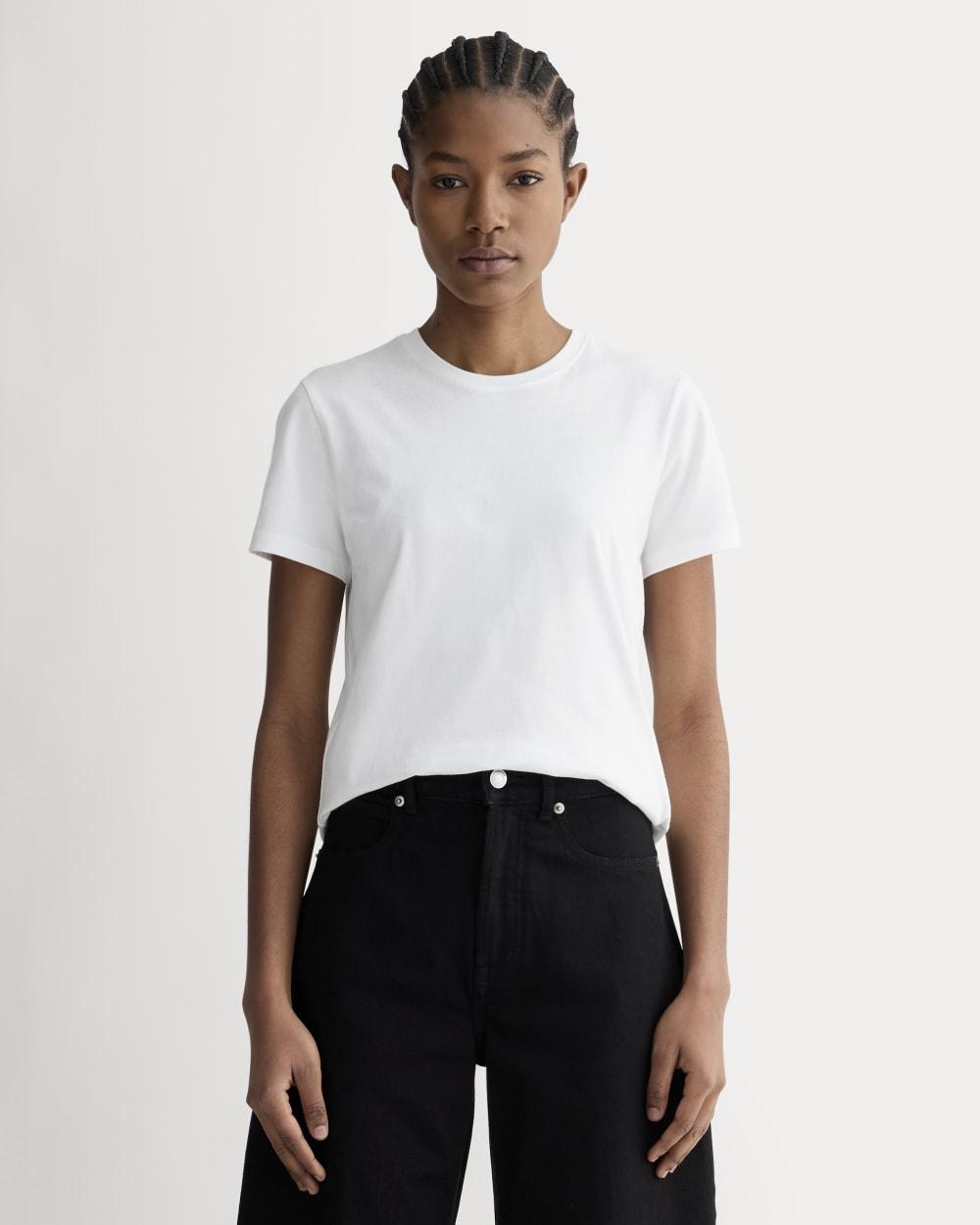 The Slim Crew in Essential Cotton | White by EVERLANE