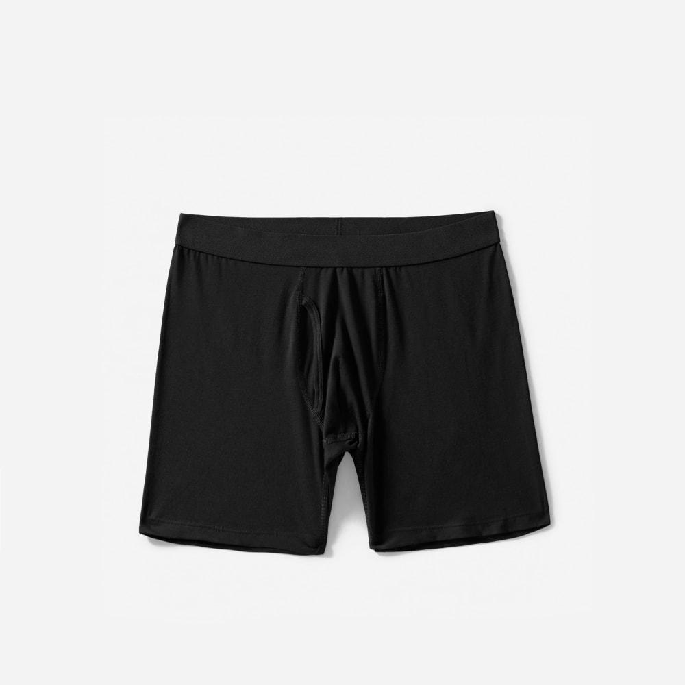 The Supima® Longer Boxer Brief | Uniform | Black by EVERLANE