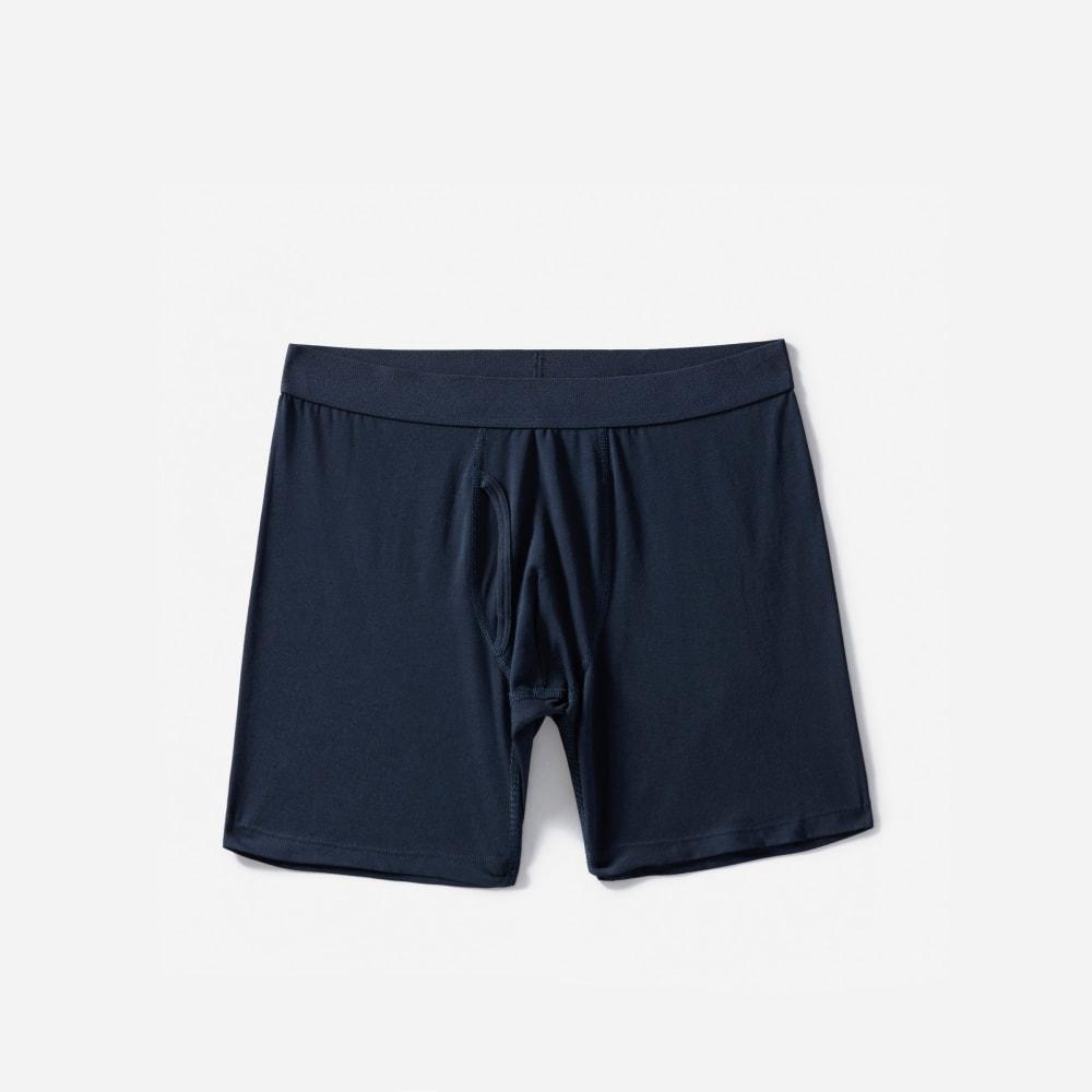 The Supima® Longer Boxer Brief | Uniform | Deep Navy by EVERLANE