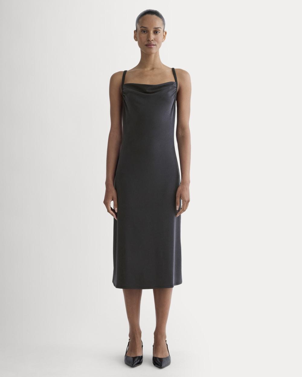 The Tank Midi Dress in Butterknit | Black by EVERLANE