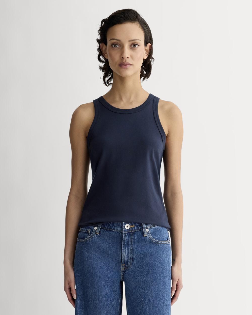 The Tank in Essential Cotton | Navy by EVERLANE