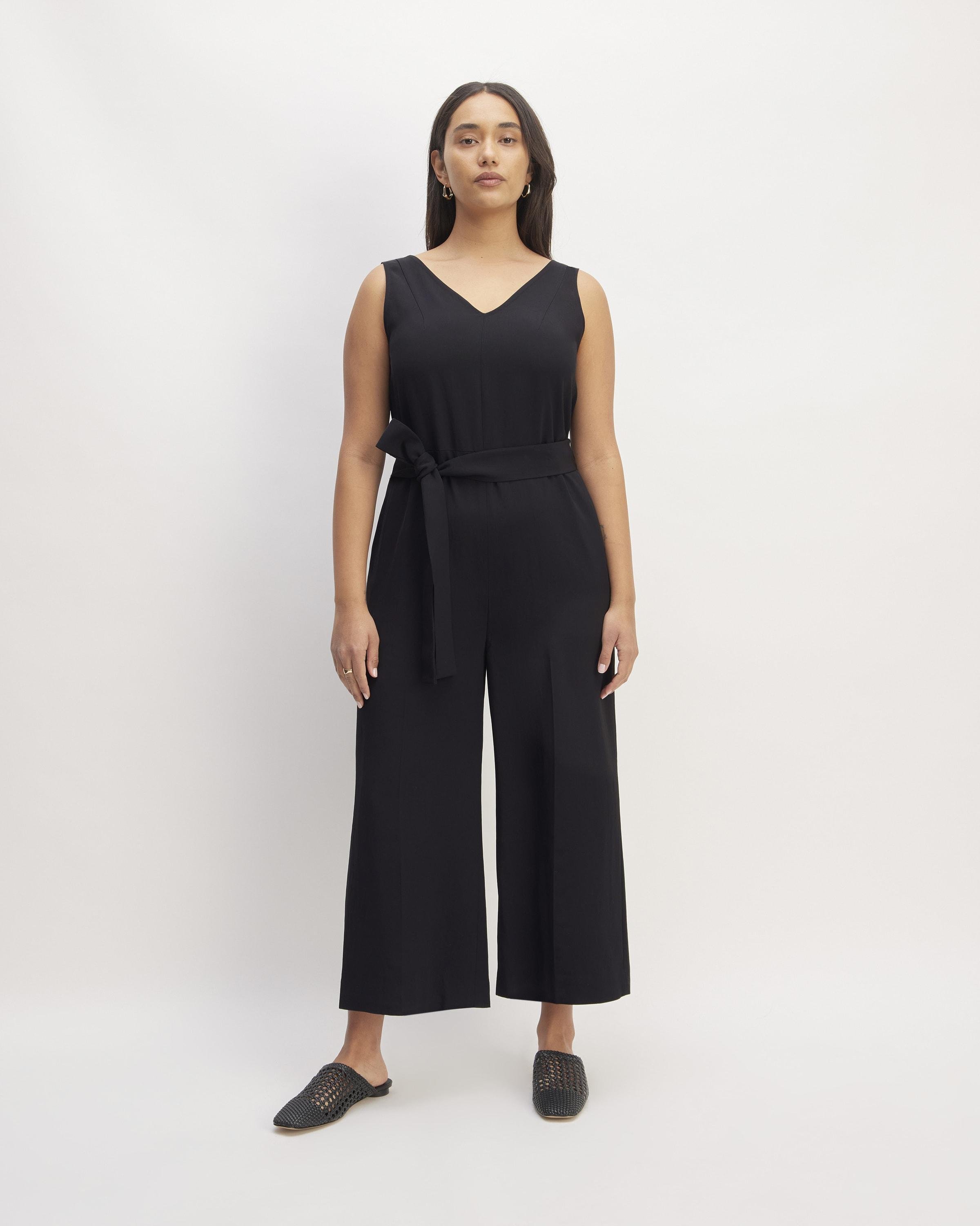 The Triacetate Belted Jumpsuit by EVERLANE