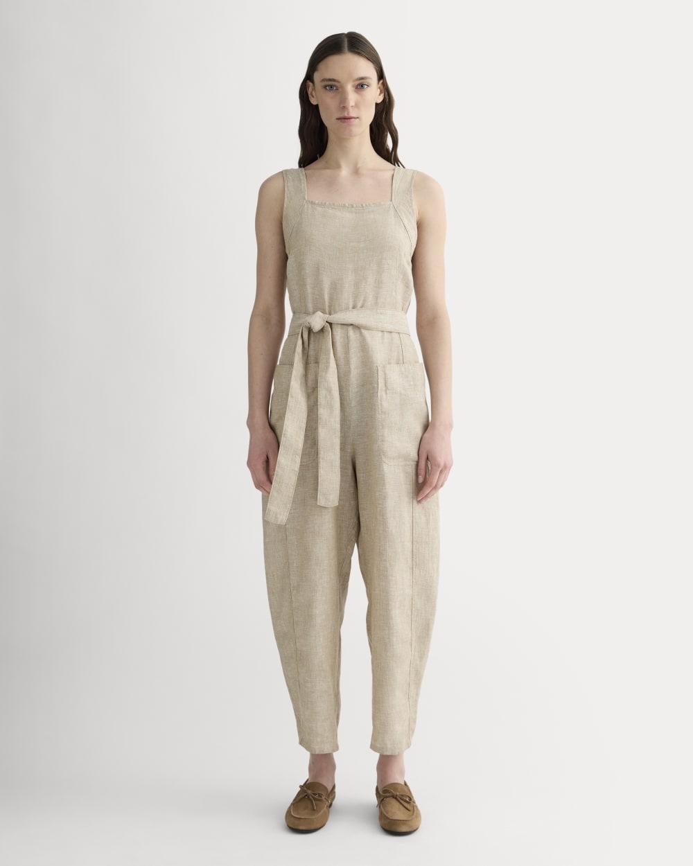 The Utility Coverall in Linen | Cornstalk Chambray by EVERLANE