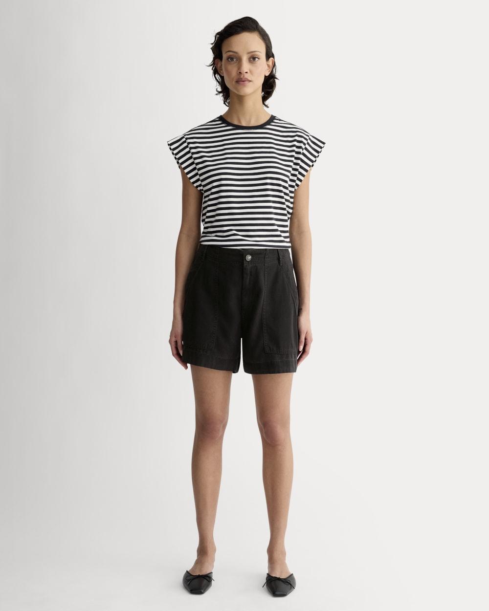 The Utility Short in Buttersoft | Black by EVERLANE
