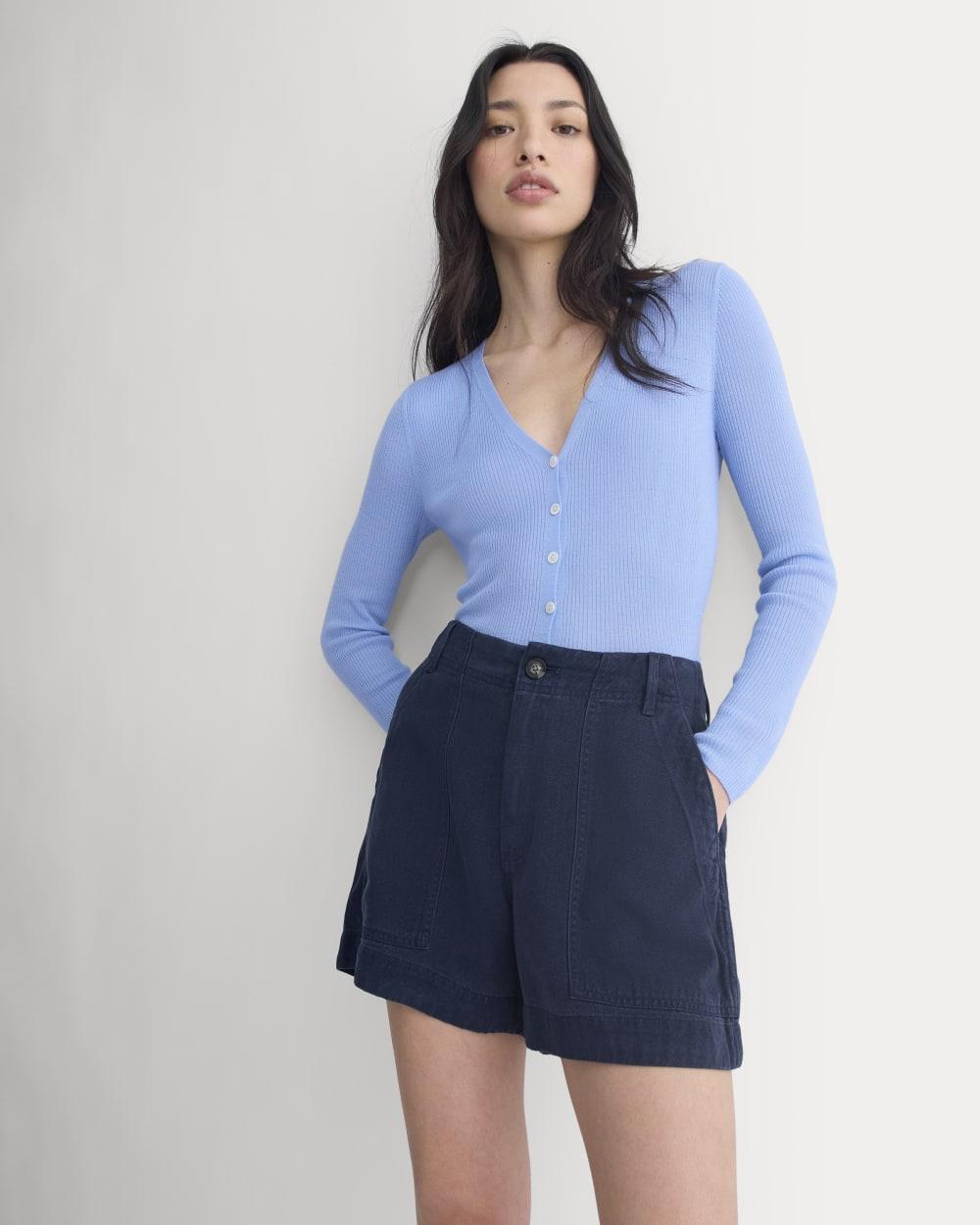 The Utility Short in Buttersoft | Navy by EVERLANE