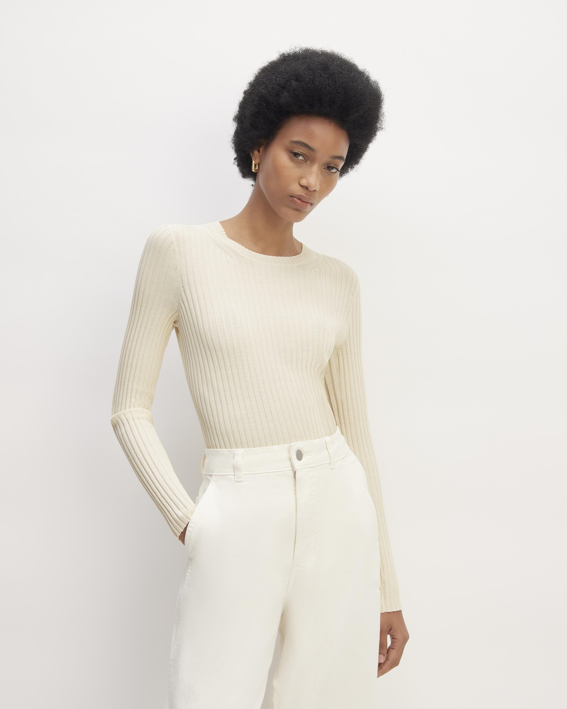 The Viscose Knit Crew by EVERLANE
