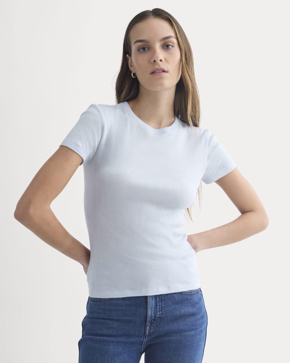 Tissue Short-Sleeve Crew | Skywriting by EVERLANE