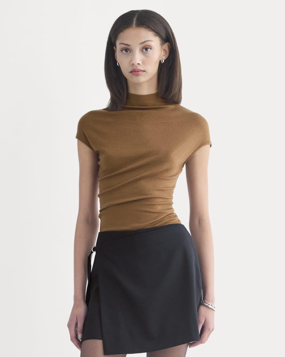Twist Top in Butterluxe | Toffee by EVERLANE