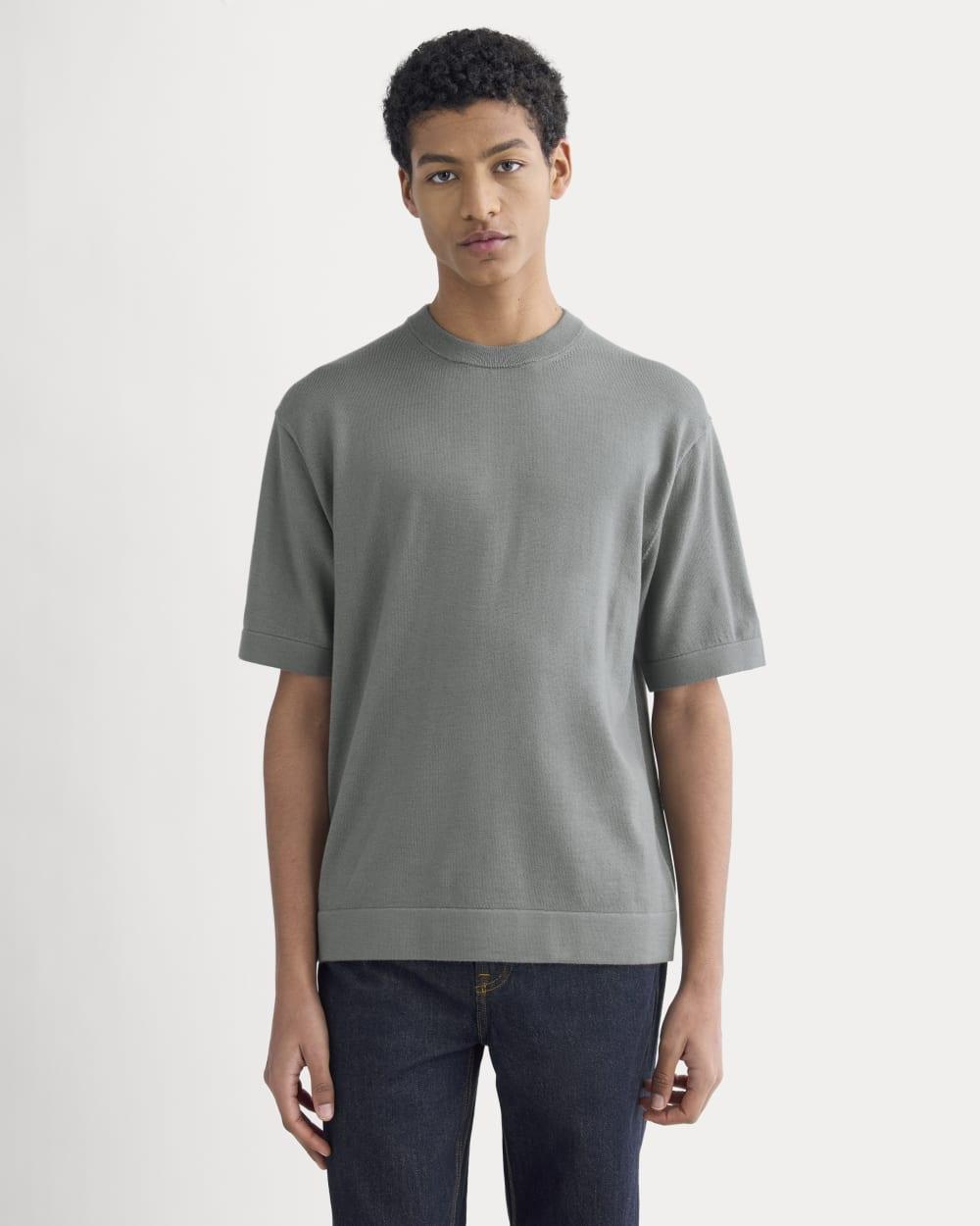 Ultrasoft Sweater Tee | Agave Green by EVERLANE