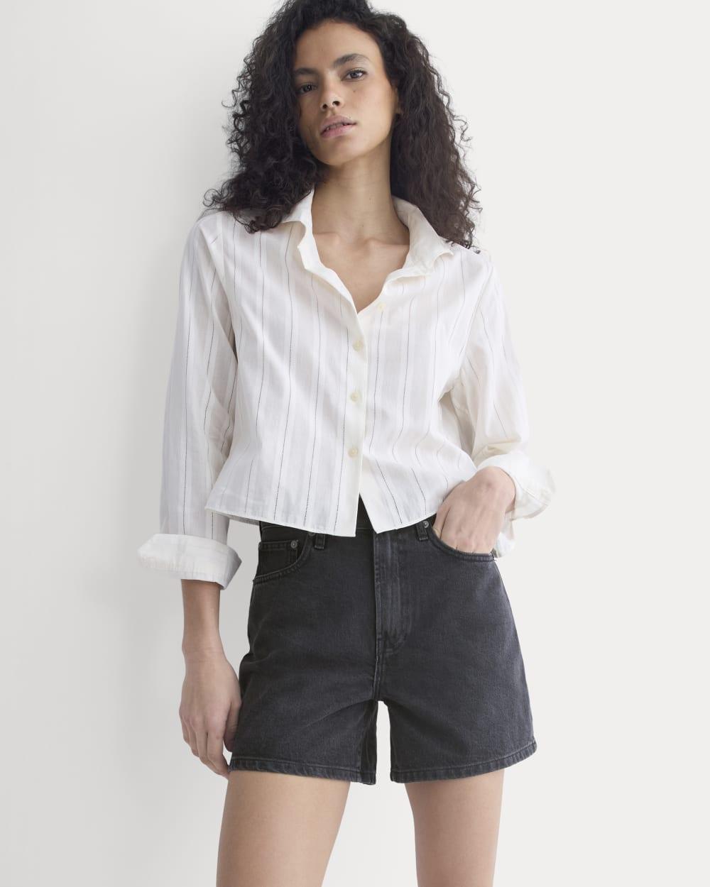 Way-High® A-Line Denim Short | Washed Black by EVERLANE