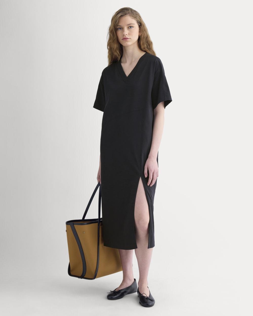 Weekend Tee Midi Dress | Black by EVERLANE