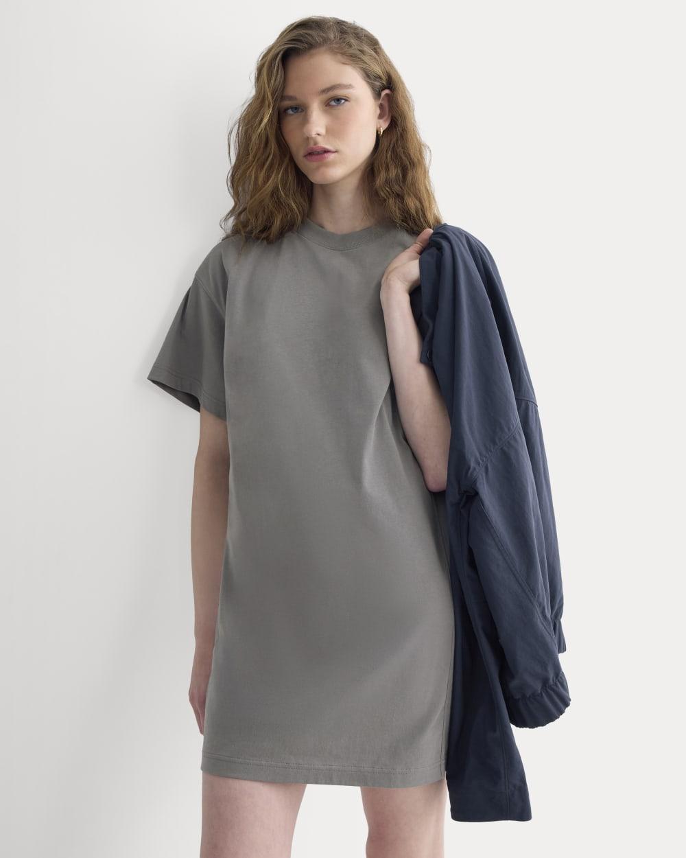 Weekend Tee Mini Dress | Charcoal Grey by EVERLANE