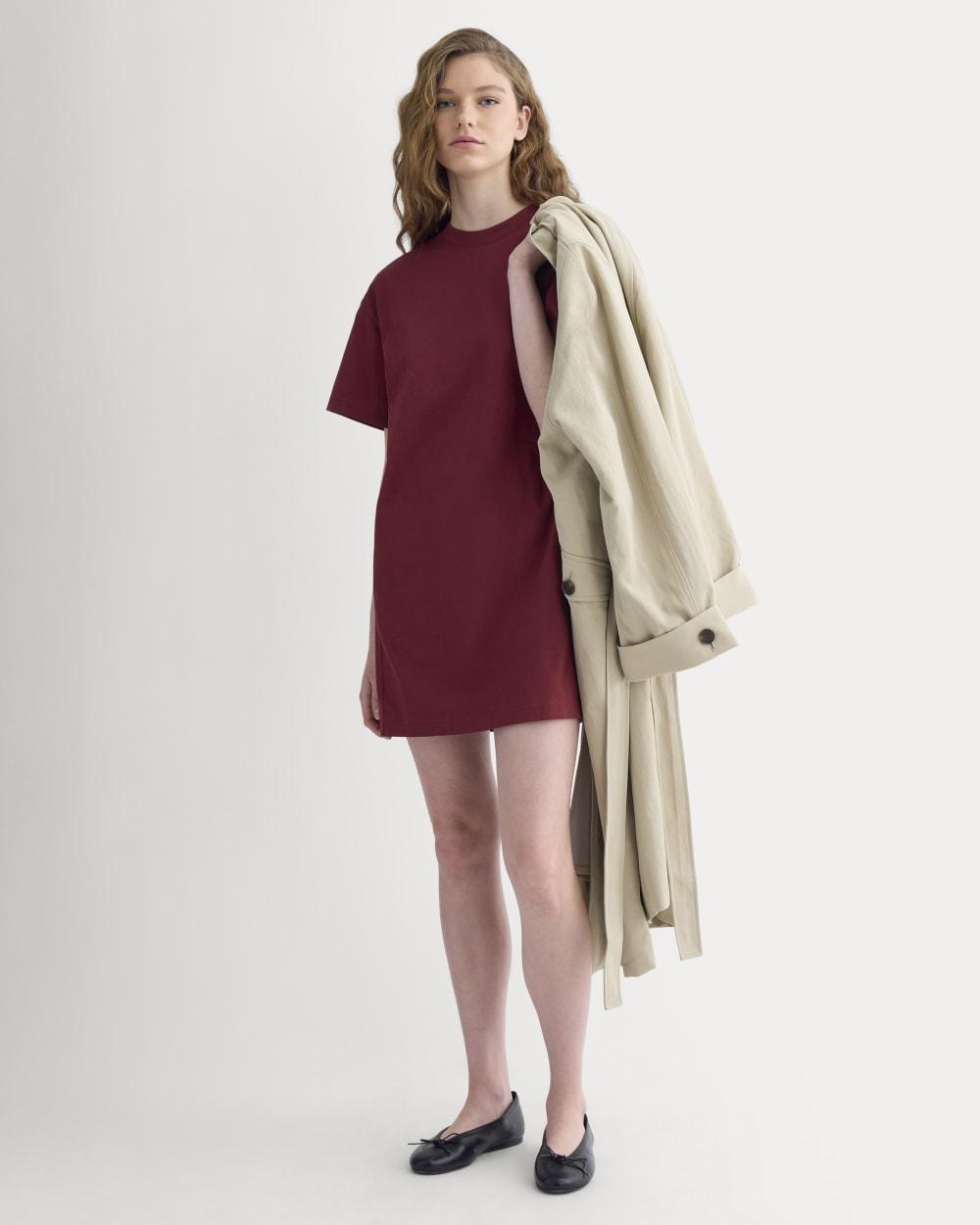 Weekend Tee Mini Dress | Pomegranate by EVERLANE