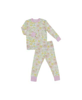 Kids Emerson Fitted Long Sleeve Two-Piece Pajamas by EVERLY GREY