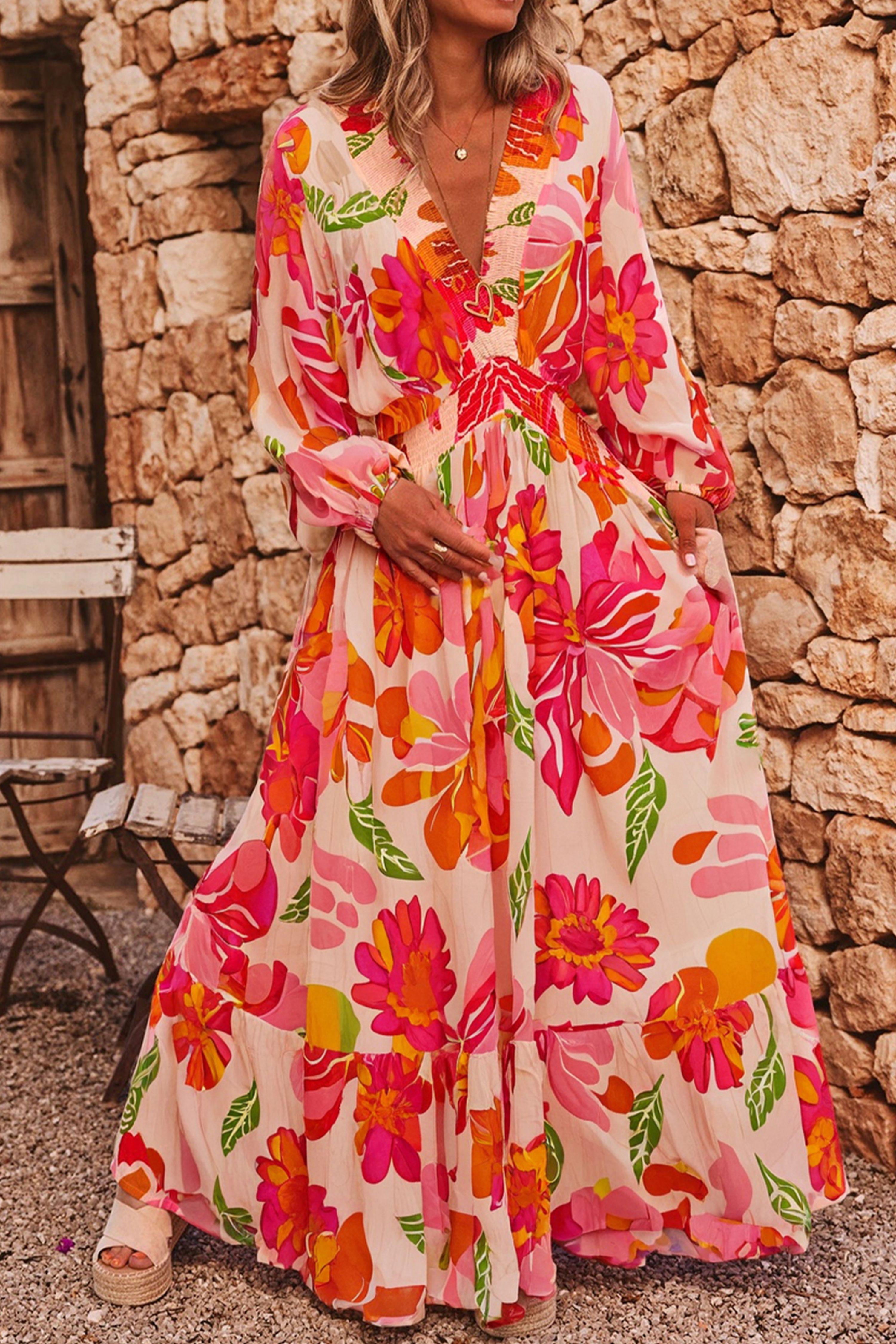 Floral Print Maxi Dress by EVERYDAY THE LABEL