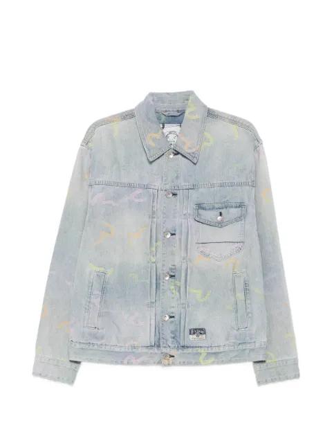 Inda Seagull-print denim jacket by EVISU