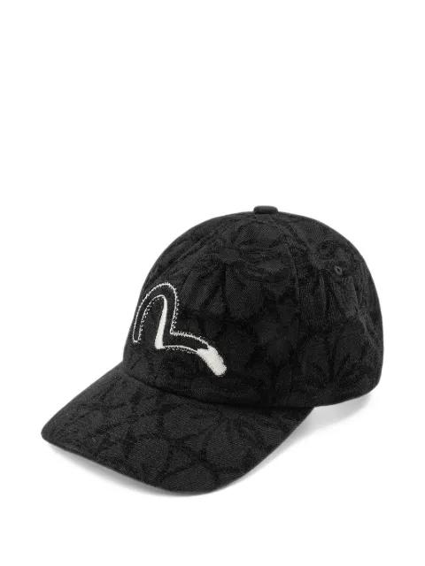 Kamon logo-embroidered jacquard baseball cap by EVISU