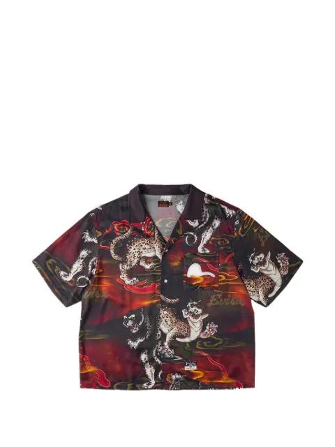 leopard-print shirt by EVISU