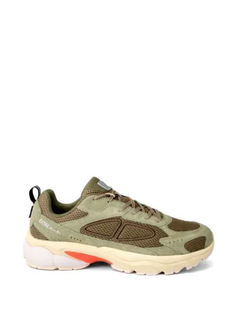 mesh-panelled lace-up sneakers by EXTR4